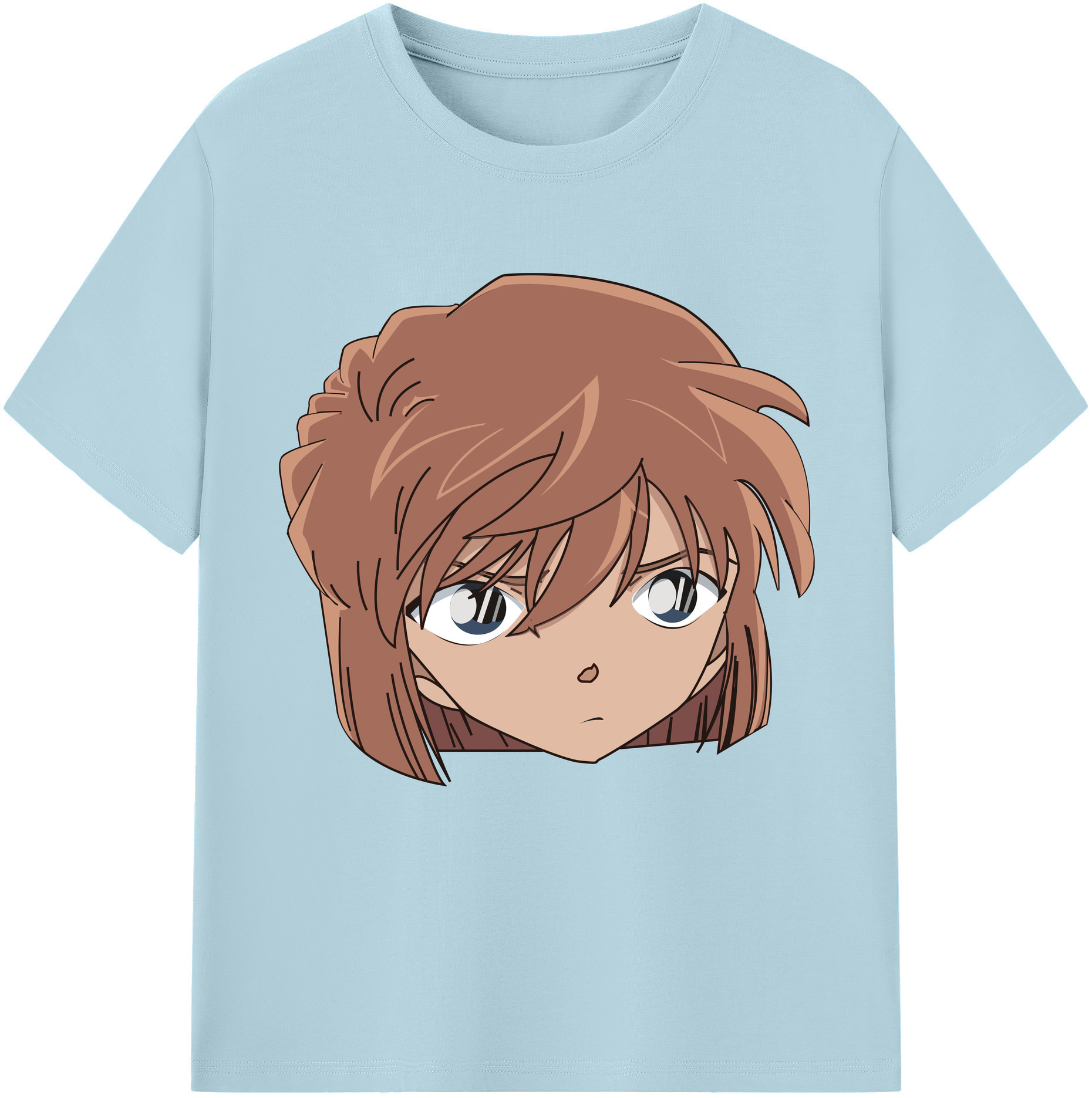（画像用） 名探偵コナン 灰原 哀 はいばら あい Detective Conan Anita Hailey、Vi Graythorn Haibara Ai 綿100％半袖Tシャツ（フロントプリント）